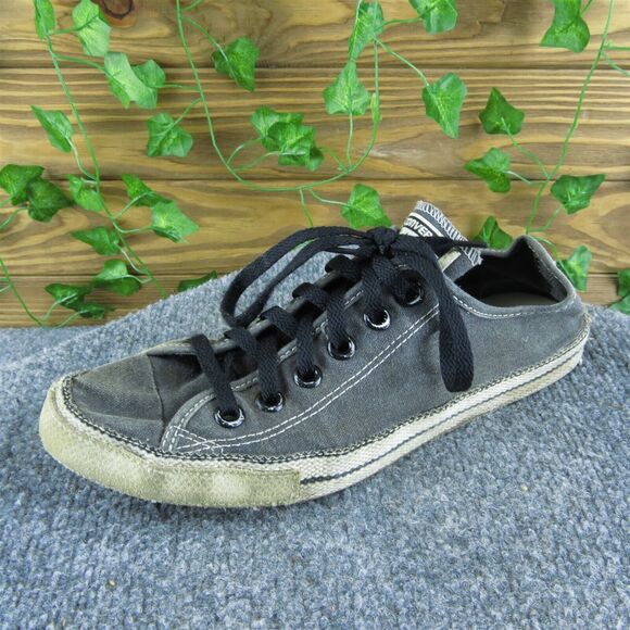 Converse‎ Men's Rare Chuckout Ox Knit Sneaker Gray Canvas Size 8M Used 2025 - Picture 1 of 7